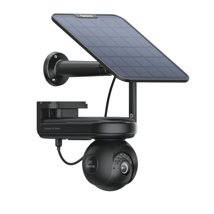 Reolink Altas PT Ultra, Erste 4K Solar Überwachungskamera Aussen Akku mit Daueraufzeichnung, Auto-Tracking, 10s Voraufzeichnung, ColorX-Nachtsicht, 8MP PT WLAN Kamera Outdoor, Wi-Fi 6, mit Solarpanel