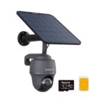 Reolink 4K 3G/4G LTE Überwachungskamera mit SIM Karte, 355°&140° PTZ Solar Kamera Outdoor mit 8MP Farbnachtsicht, Person/Auto/Haustiererkennung, 32GB microSD-Karte, Go PT Ultra+6W Solarpanel
