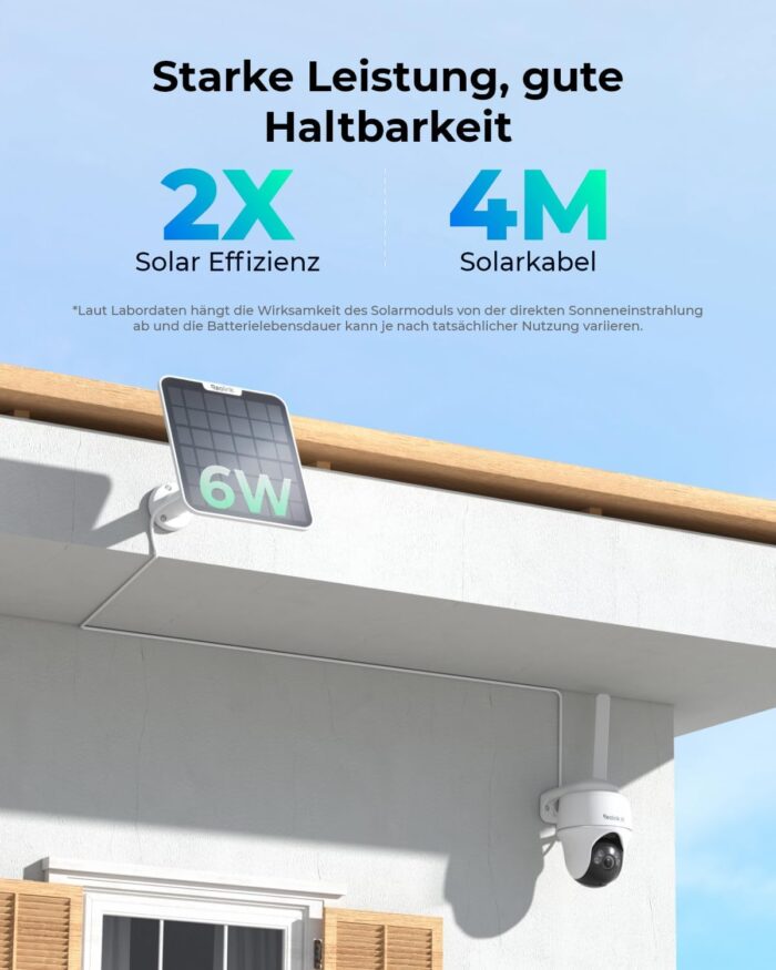 Reolink 4K 3G/4G LTE Überwachungskamera mit SIM Karte, 355°&140° PTZ Solar Kamera Outdoor mit 8MP Farbnachtsicht, Person/Auto/Haustiererkennung, 32GB microSD-Karte, Go PT Ultra+6W Solarpanel