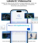 Reolink TrackFlex Floodlight WiFi, 4K Wi-Fi 6 PTZ Überwachungskamera Aussen mit 3000 Lumen Flutlicht(3000K~6500K), Auto-Tracking-Zoom, WLAN Kamera Outdoor mit Lokaler KI-Videosuche, 270° PIR-Erkennung