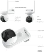Reolink Altas PT Ultra, Erste 4K Solar Überwachungskamera Aussen Akku mit Daueraufzeichnung, Auto-Tracking, 10s Voraufzeichnung, ColorX-Nachtsicht, 8MP PT WLAN Kamera Outdoor, Wi-Fi 6, mit Solarpanel