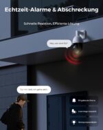 Reolink 4K 8MP UHD PTZ Outdoor Überwachungskamera PoE mit 5X 3D optischem Zoom, Auto-Tracking, Farbnachtsicht, smarte Personen-/Fahrzeug-/Tier-Erkennung, Zwei-Wege-Audio, 24/7 Aufzeichnung, RLC-823S1