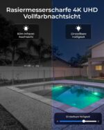 Reolink Smart 4K/8MP UHD PTZ Dome Überwachungskamera Aussen mit revolutionären 16X optischem 3D-Zoom, Farbnachtsicht, Personen-/Fahrzeug-/Tiererkennung, Zwei-Wege-Audio, 24/7 Aufzeichnung, RLC-823S2