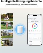 Reolink 2K Überwachungskamera Aussen Set WLAN mit Solar-/Akkubetrieb, 360° Schwenkbare, KI-Erkennung, Zentralverwaltung & Lokalspeicher, Ohne ABO-Gebühren, Home Hub Mini + 2xArgus PT Lite +Solarpanel