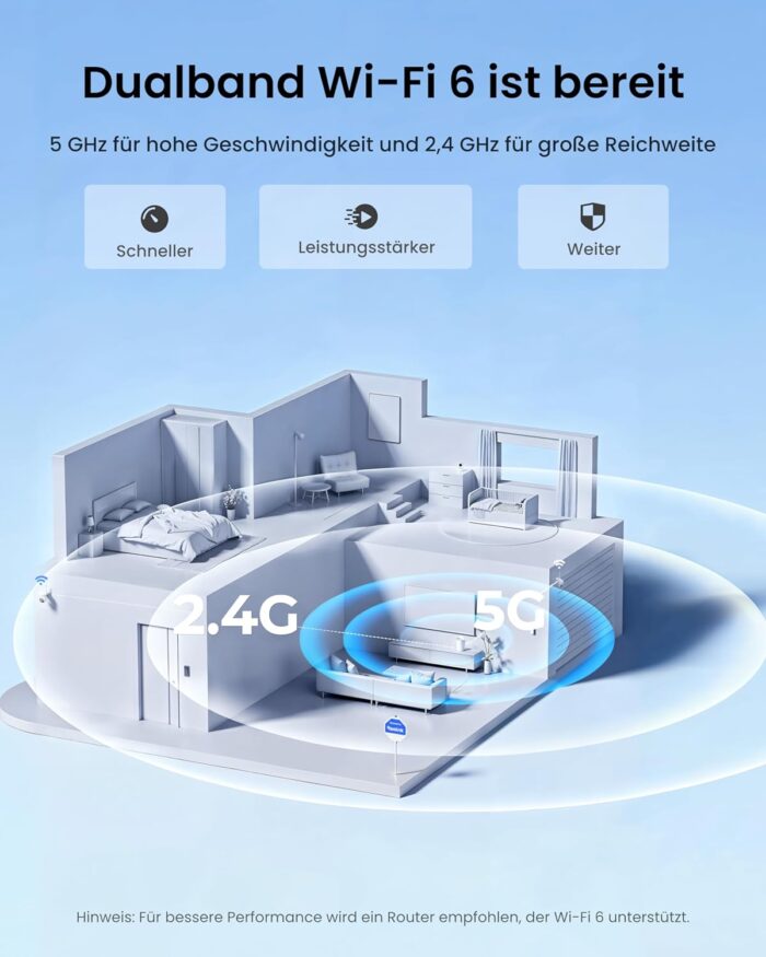 Reolink Altas PT Ultra, Erste 4K Solar Überwachungskamera Aussen Akku mit Daueraufzeichnung, Auto-Tracking, 10s Voraufzeichnung, ColorX-Nachtsicht, 8MP PT WLAN Kamera Outdoor, Wi-Fi 6, mit Solarpanel