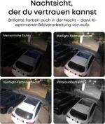eufy Security eufyCam S4, kabellose Solar‑Outdoor‑Überwachungskamera, 3‑Linsen Bullet‑PTZ‑Kamera, 4K UHD, 360° Multi‑Kamera‑Auto‑Tracking, 8× Hybridzoom, Farbnachtsicht, kompatibel mit HomeBase S380