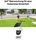 eufy Security SoloCam 2pack, Überwachungskamera aussen solar, 360°-Überwachung, Keine Toten Winkel, Überwachungskamera aussen mit 2,4-GHz-WLAN, Gebührenfreie Nutzung, HomeBase 3 kompatibel