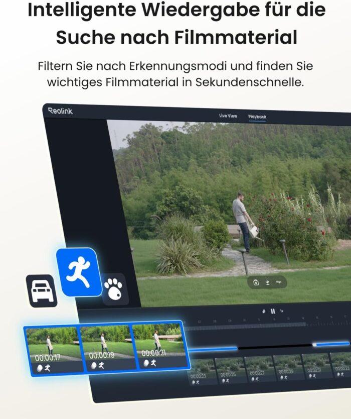 Reolink 8CH 4K PoE NVR Überwachungssystem Rekorder mit 2TB Festplatte, Videoüberwachung für Haus, Innen, Aussen Sicherheit. Unterstützt 16MP/12MP/4K/5MP/4MP HD IP Kameras, RLN8-410