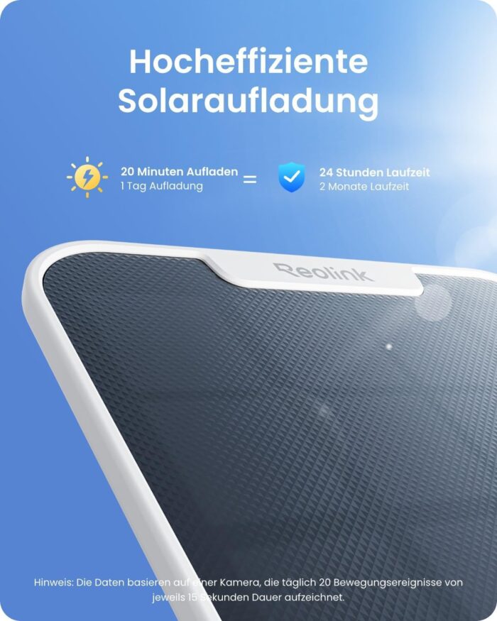 Reolink 4K PT Solar Überwachungskamera Aussen Set Outdoor Akku mit Home Hub, 360° Schwenkbare, Farbnachtsicht, Lokaler Speicher, Ohne ABO-Gebühren, Argus PT Ultra 2-Kamera-Set, mit Solarpanel