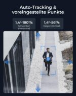 Reolink Smart 4K/8MP UHD PTZ Dome Überwachungskamera Aussen mit revolutionären 16X optischem 3D-Zoom, Farbnachtsicht, Personen-/Fahrzeug-/Tiererkennung, Zwei-Wege-Audio, 24/7 Aufzeichnung, RLC-823S2