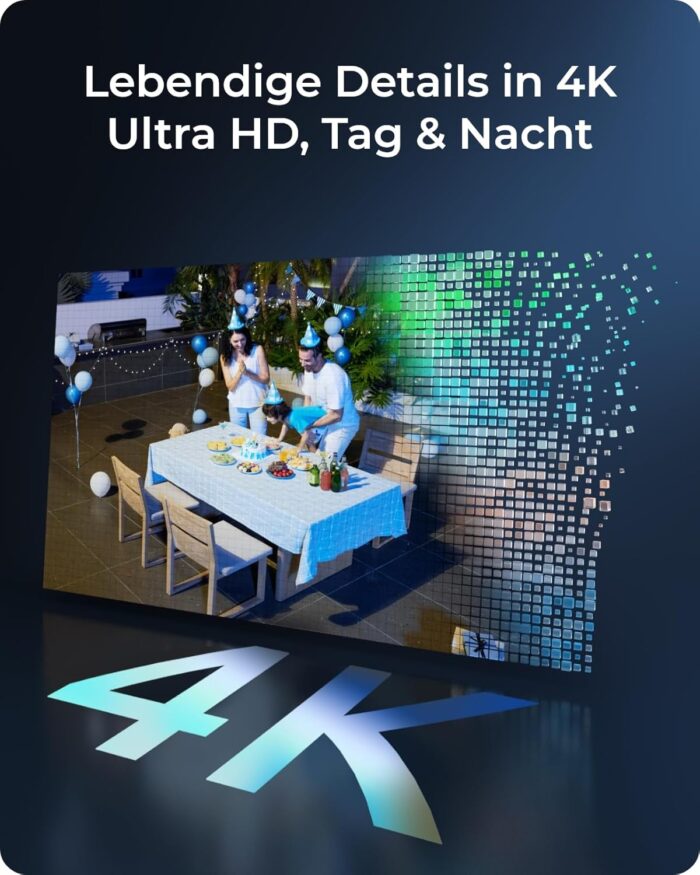 Reolink 4K PT Solar Überwachungskamera Aussen Set Outdoor Akku mit Home Hub, 360° Schwenkbare, Farbnachtsicht, Lokaler Speicher, Ohne ABO-Gebühren, Argus PT Ultra 2-Kamera-Set, mit Solarpanel