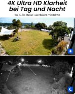 Reolink 4K Überwachungskamera Aussen Set, 8CH Videoüberwachung mit 4X 8MP PoE IP Kamera und 2TB HDD NVR für 24/7 Aufnahme Innen Outdoor, Personenerkennung und Fahrzeugerkennung, IP67, RLK8-800B4
