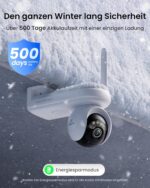 Reolink Altas PT Ultra, Erste 4K Solar Überwachungskamera Aussen Akku mit Daueraufzeichnung, Auto-Tracking, 10s Voraufzeichnung, ColorX-Nachtsicht, 8MP PT WLAN Kamera Outdoor, Wi-Fi 6, mit Solarpanel