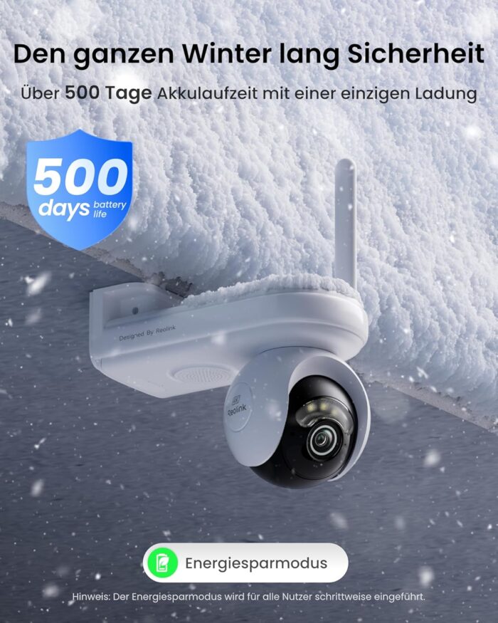 Reolink Altas PT Ultra, Erste 4K Solar Überwachungskamera Aussen Akku mit Daueraufzeichnung, Auto-Tracking, 10s Voraufzeichnung, ColorX-Nachtsicht, 8MP PT WLAN Kamera Outdoor, Wi-Fi 6, mit Solarpanel