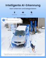 Reolink Altas PT Ultra, Erste 4K Solar Überwachungskamera Aussen Akku mit Daueraufzeichnung, Auto-Tracking, 10s Voraufzeichnung, ColorX-Nachtsicht, 8MP PT WLAN Kamera Outdoor, Wi-Fi 6, mit Solarpanel